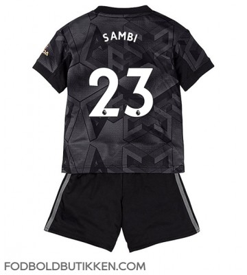 Arsenal Albert Sambi Lokonga #23 Udebanetrøje Børn 2022-23 Kortærmet (+ Korte bukser)
